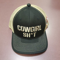 Cowgirl Sh*t Black & Tan Cap