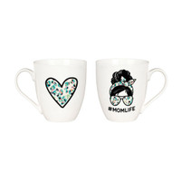 Mom Life/Kid Life Mommy and Me Ceramic Cup Gift Set