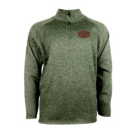 Green Heather Sweater Fleece 1/4 Zip