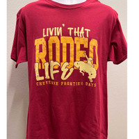 Red Livin' That Rodeo Life Tee