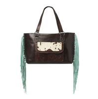 Ariat Tote Brown Turquoise Fringe