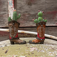 Cowboy Boot & Cactus Ornament