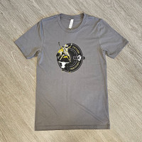 Gray Bucking Bull Tee