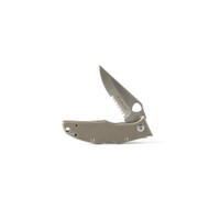 Hybrid Blade Gray Handle Knife