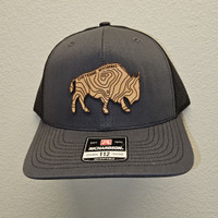 Charcoal and Black Bison Cap