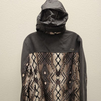 Brown Aztec Print Softshell Jacket