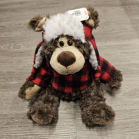 Grizzly Bear in Buffalo Plaid