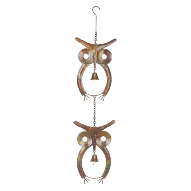 Metal Owl Windchime