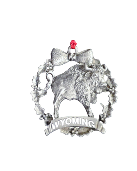 Wyoming Bison Christmas Ornament