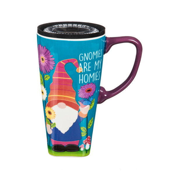 Gnomies Are My Homies Ceramic Travel Cup