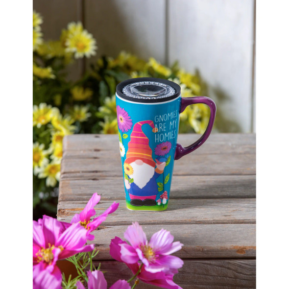 Gnomies Are My Homies Ceramic Travel Cup