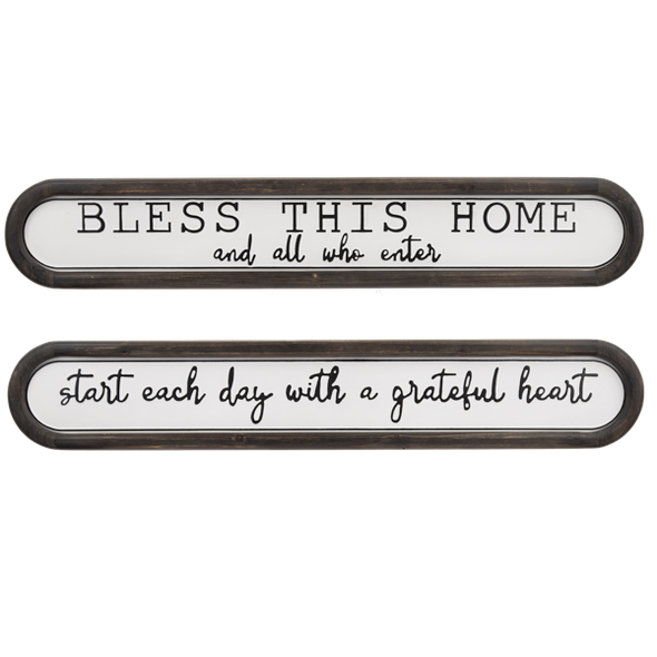 Bless This Home & Start Each Day Wall Decor