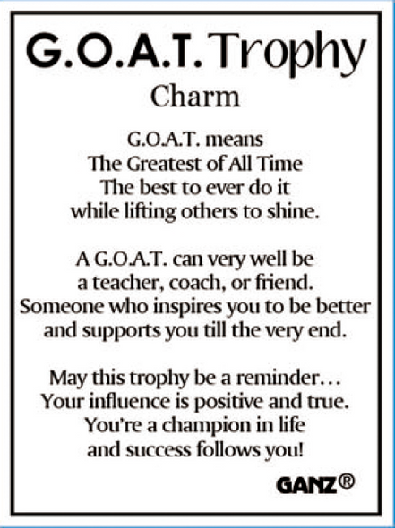 G.O.A.T. Trophy Charm