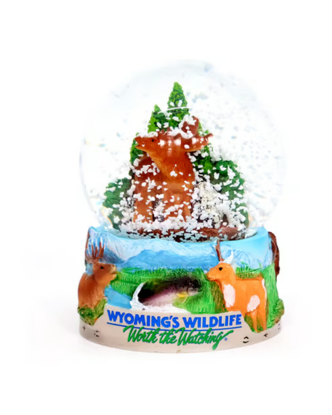 Wyoming's Wildlife Worth The Watching Snowglobe