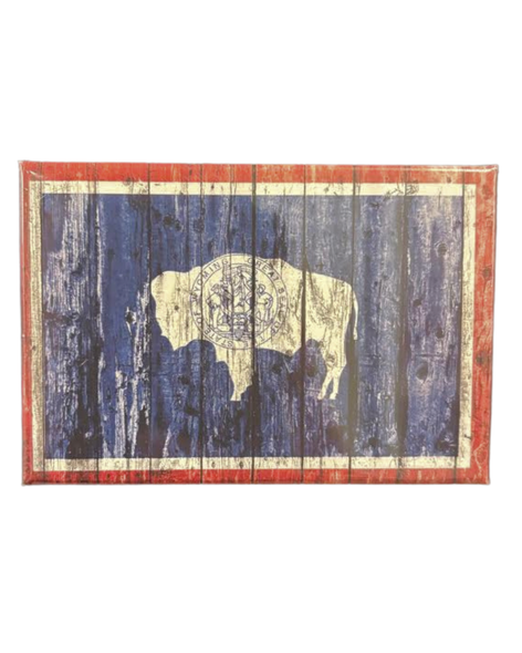 Wyoming State Flag Photo Magnet