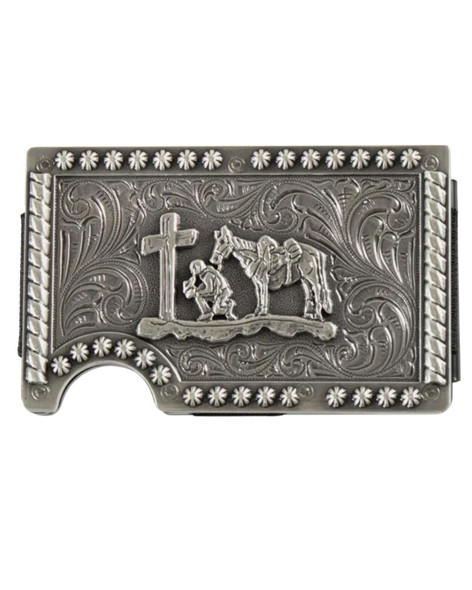Cowboy Prayer RFID Smart Wallet with Money Clip