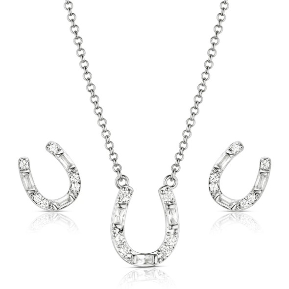 Lucky Stride Horseshoe Jewelry Set