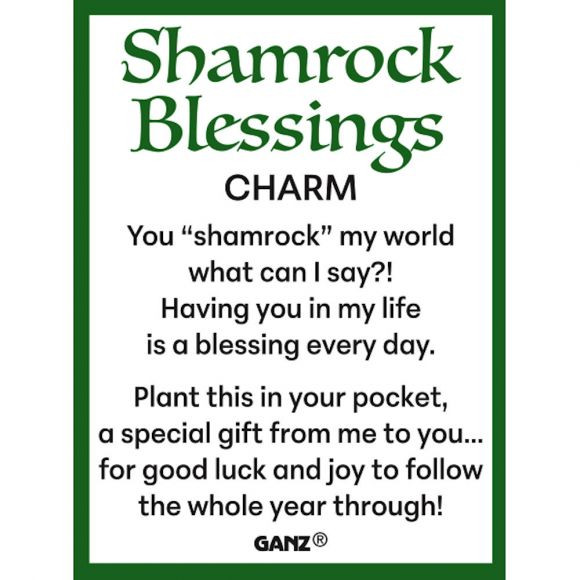 Shamrock Blessings Charm