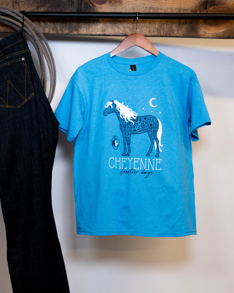 Youth Blue Cheyenne T-Shirt