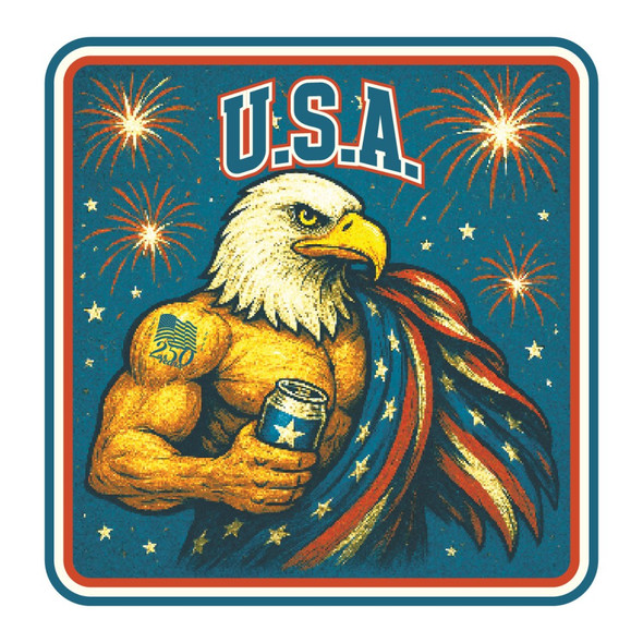 Mini Party Eagle Decal