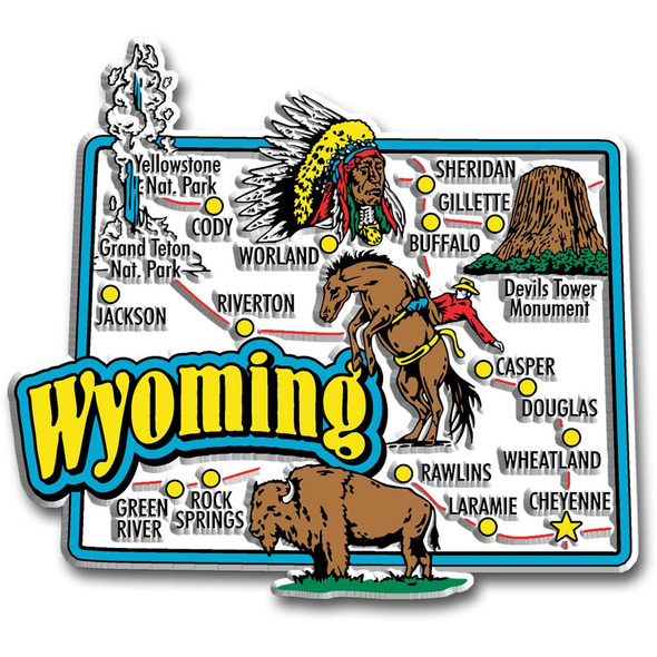 3D Wyoming Magnet