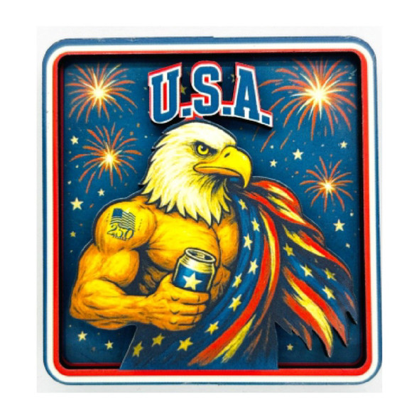 USA 250 Party Eagle Magnet