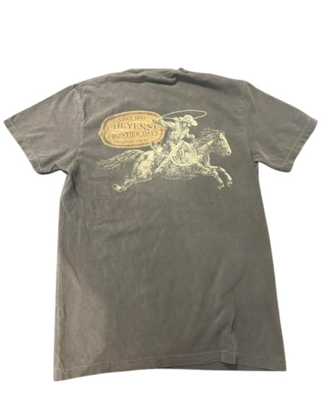 Gray Roping Cowboy T-Shirt