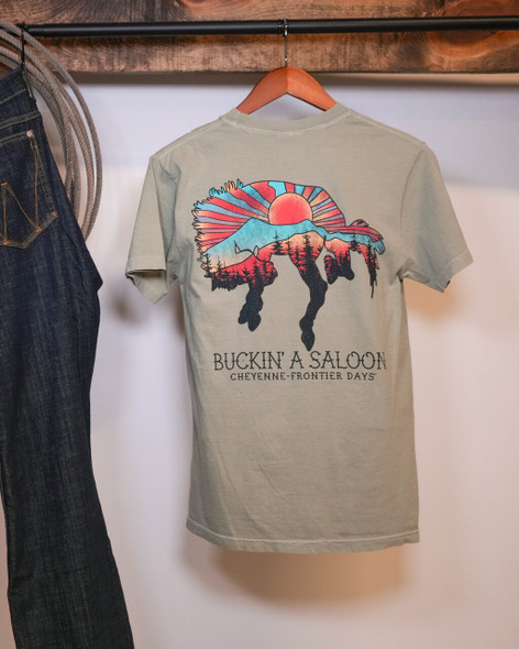Green Buckin' A Saloon T-Shirt