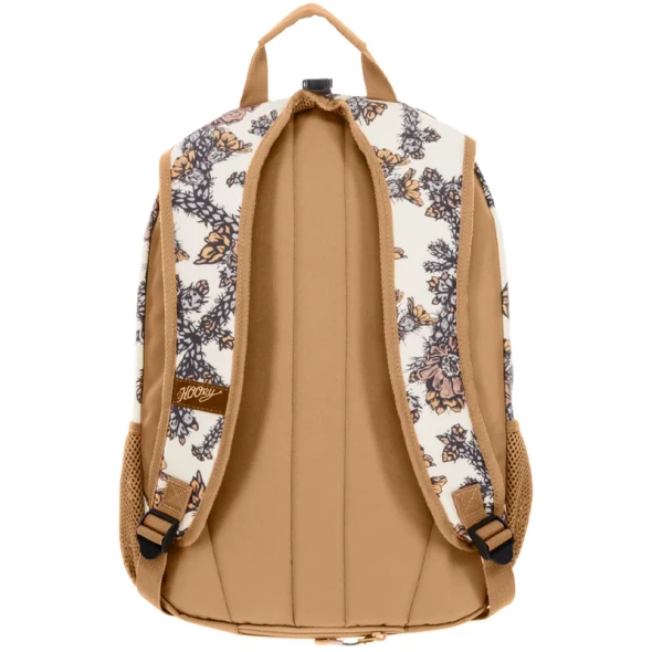 Tan & Cream Floral Backpack