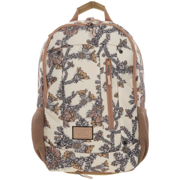 Tan & Cream Floral Backpack