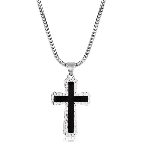 Cast Your Worries Cross Necklace