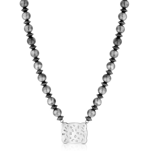 Cowgirl Pearls Buckle Necklace