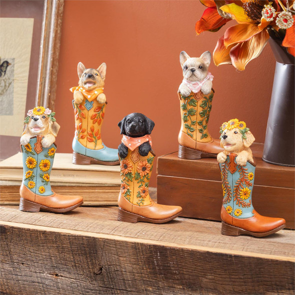 Harvest Blossom Dog Boots Table Décor