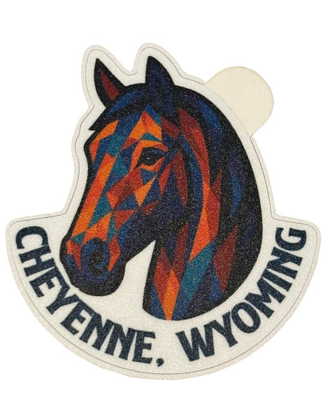 Mini Cheyenne Wyoming Horse Decal