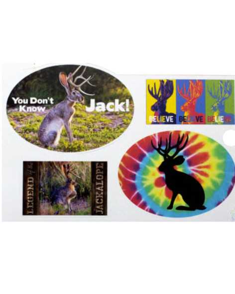 Assorted Jackalope Decal Set