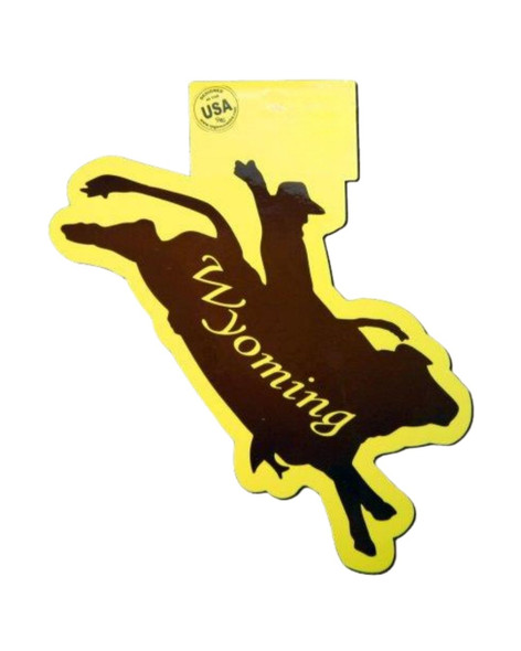 Wyoming Bull Rider Decal
