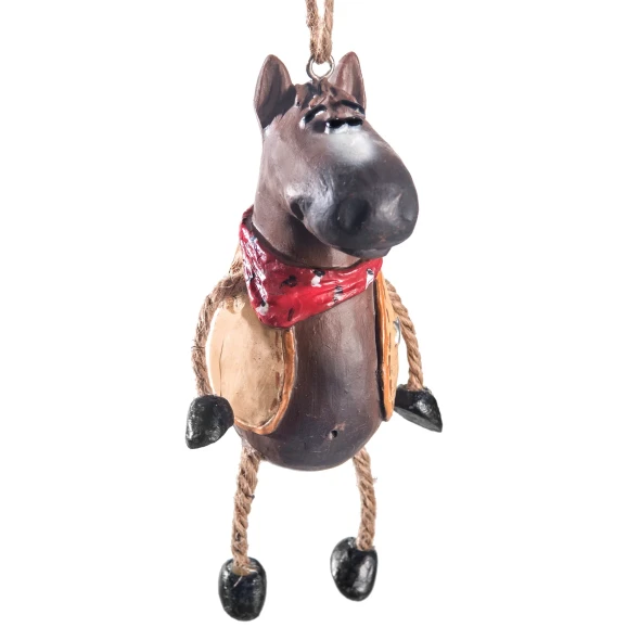Horse Ornament with Cowboy Vest