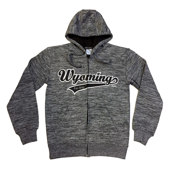 Charcoal Wyoming Full-Zip Hoodie