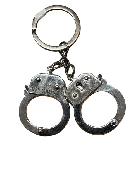 Wyoming Handcuffs Keychain