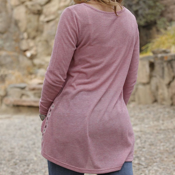 Heather Pink Knit Tunic
