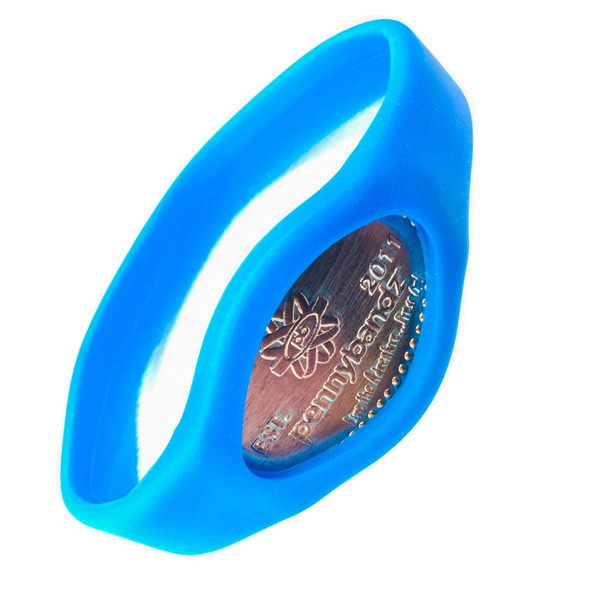 Pressed Penny Wristband  Surfer Blue Youth