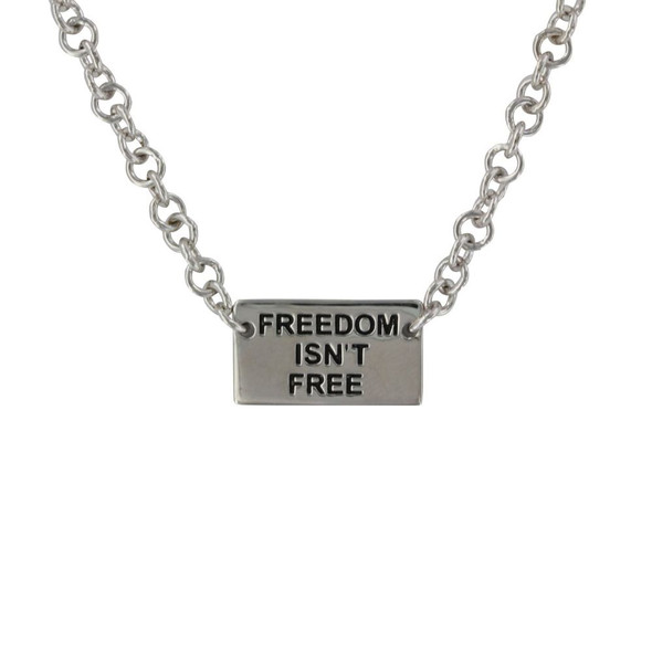 Freedom Isn't Free Flag Necklace