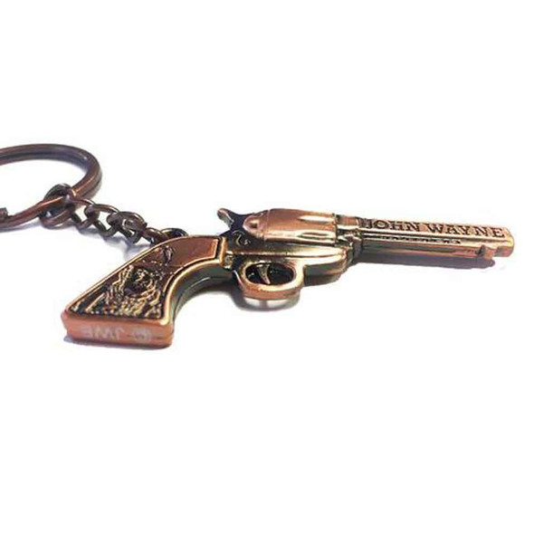 John Wayne Key Chain Copper Pistol