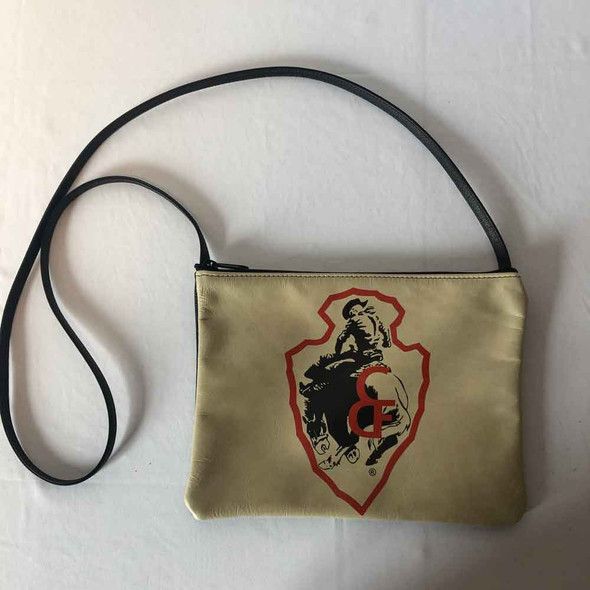 Leather Arrowhead Crossbody Bag