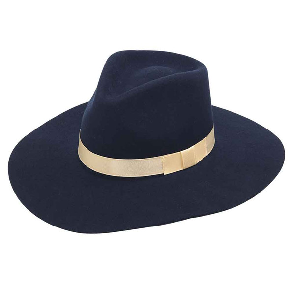 Women's Twister Pinch Front Navy Hat