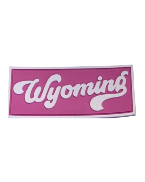 Pink and White Wyoming PVC Patch