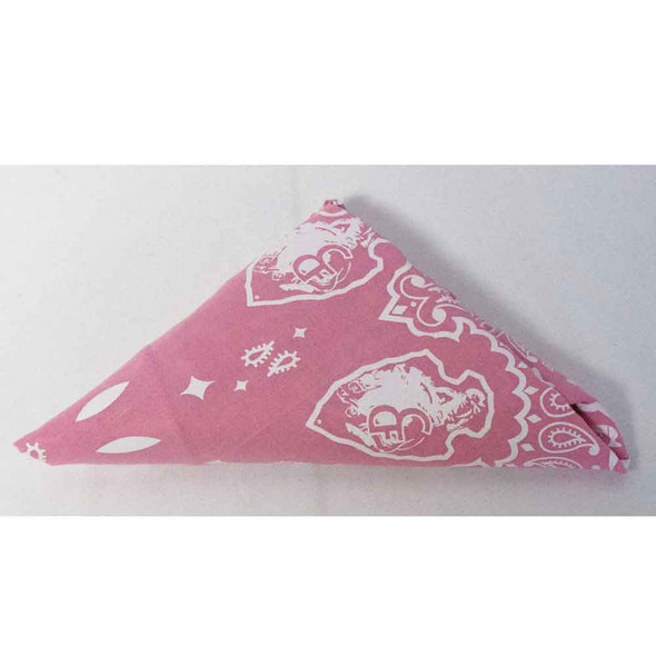 CFD Pink and White Paisley Bandanna