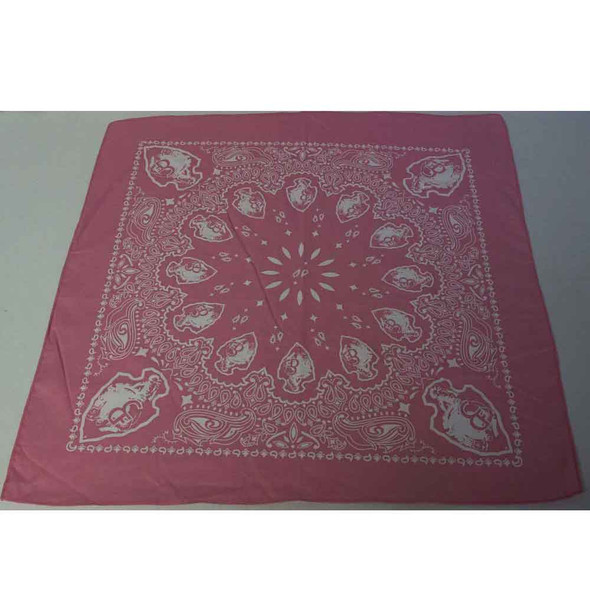 CFD Pink and White Paisley Bandanna