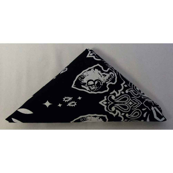CFD Navy and White Paisley Bandanna