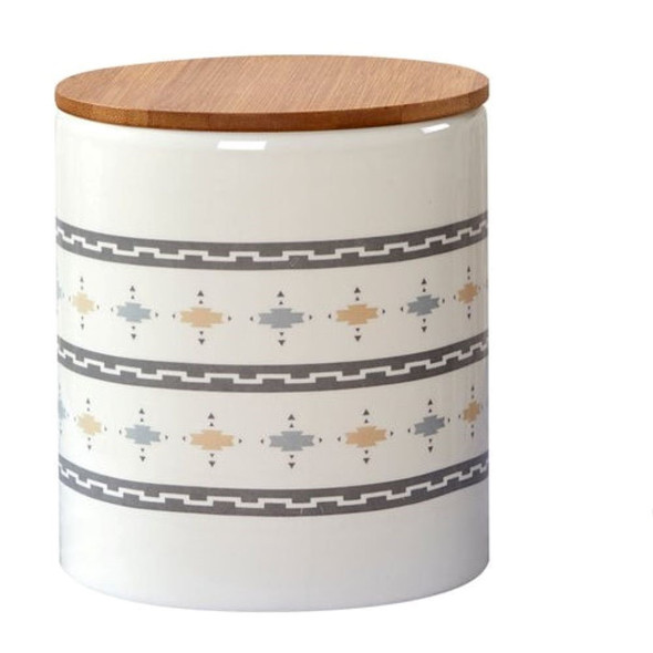 Small Aztec Design Canister